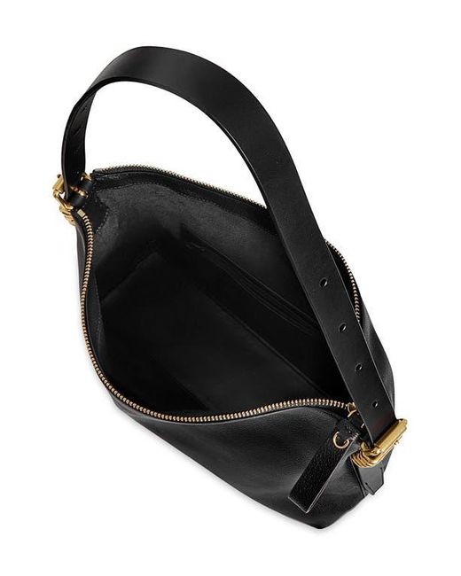 Rebecca Minkoff Black Buckle Up Leather Shoulder Bag