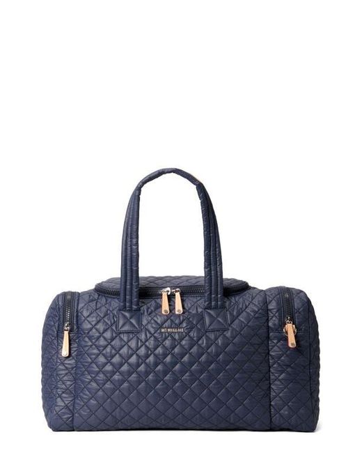 MZ Wallace Blue Large Metro Team Quilted Nylon Duffle Bag