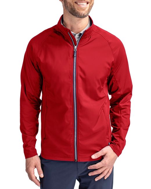 Cutter & Buck Red Adapt Knit Full Zip Jacket for men