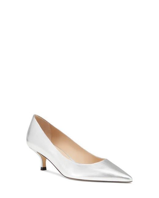 Stuart Weitzman White Stuart Power 50 Pump