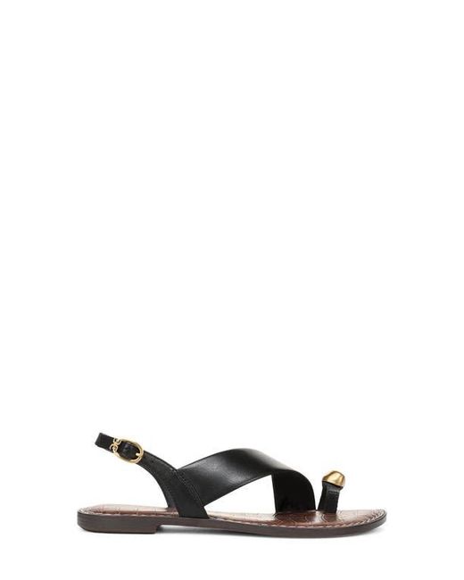 Sam Edelman Black Gace Toe Loop Slingback Sandal