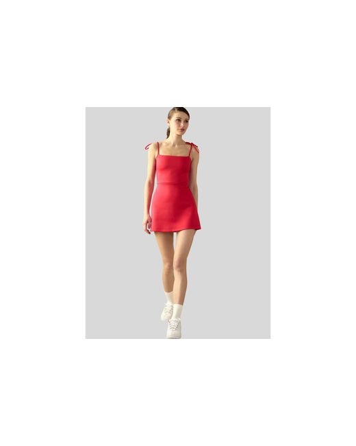 Cynthia Rowley Red Bonded Basics Dress