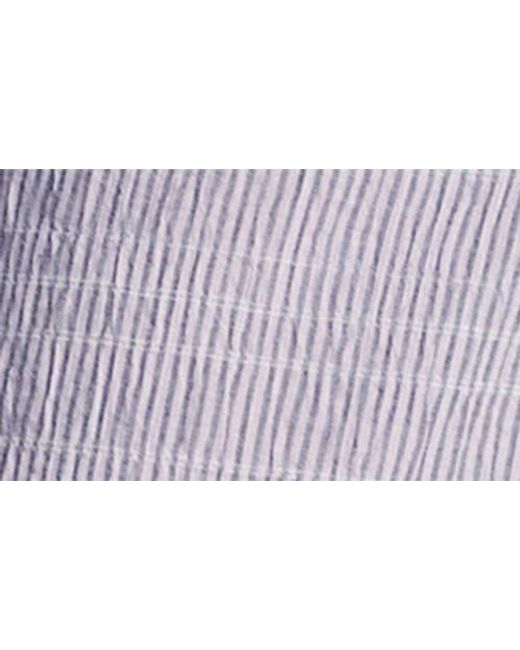 Mango Blue Stripe Stretch Cotton Pajama Pants