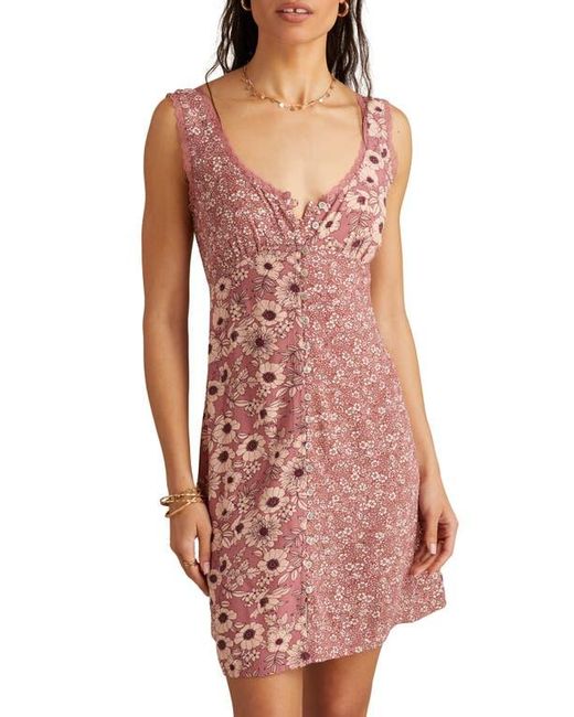 Lucky Brand Red Mix Print Sleeveless Minidress