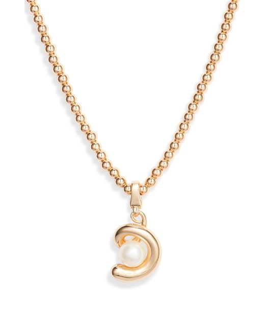 Jenny Bird Metallic Daphne Imitation Pearl Pendant Necklace