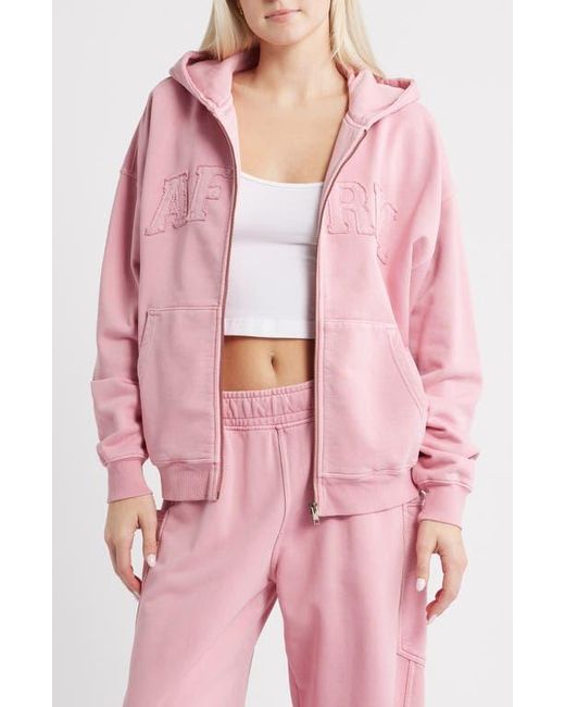 AFRM Pink Cameron Cotton Zip Hoodie