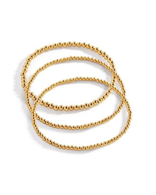 Mint & Lily Metallic 433 Beaded Bracelet Stacking Set