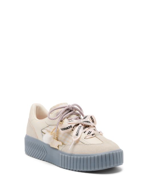 Sorel White Ona Ave Platform Sneaker