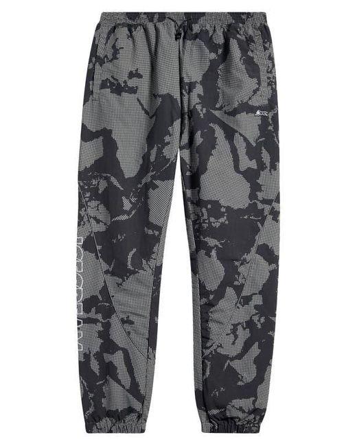 ICECREAM Gray Global Drawstring Nylon Pants for men