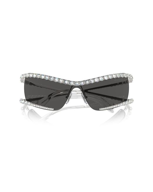 Swarovski Gray 33mm Irregular Sunglasses for men