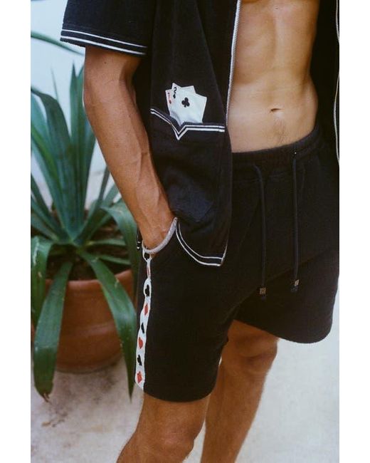 Tombolo Black 'Vicey Dicey' Cabana Shorts