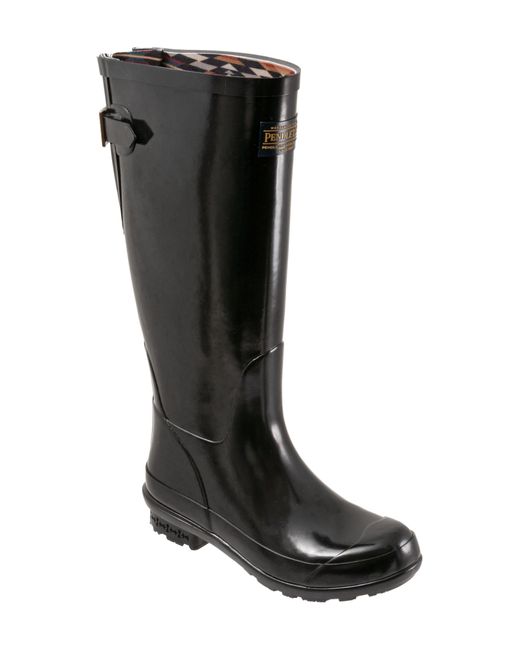 Pendleton Knee High Waterproof Rain Boot in Black Lyst