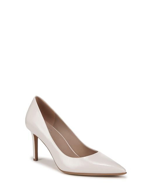 Naturalizer White Anna Pointed Toe Pump