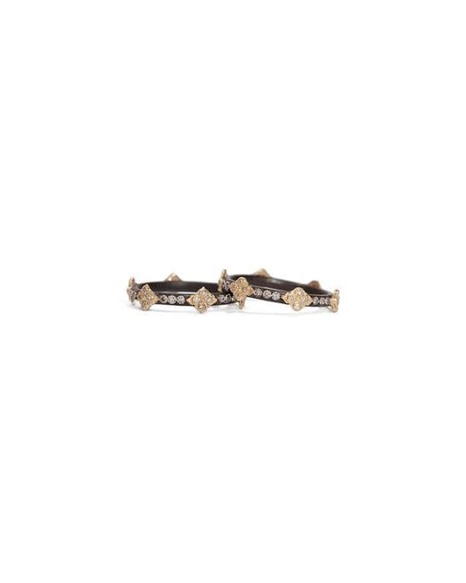 Armenta Metallic Old World Crivelli Diamond Stack Ring