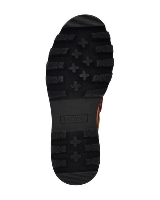 Nine West Brown Kerisa Lug Sole Loafer