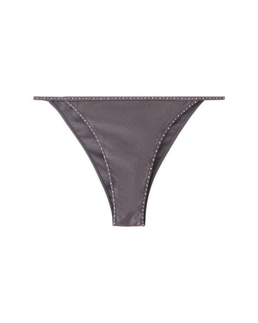 Mango Gray Studded Bikini Bottoms