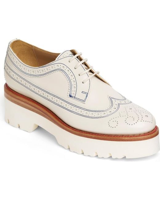 The Office Of Angela Scott White Miss Lucy Wingtip Platform Derby