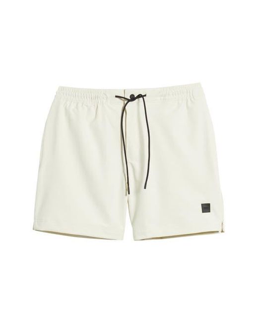 Boss Natural Solid Stretch Swim Trunks for men