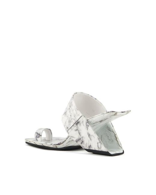 United Nude White Loop Toe Hi Sandals