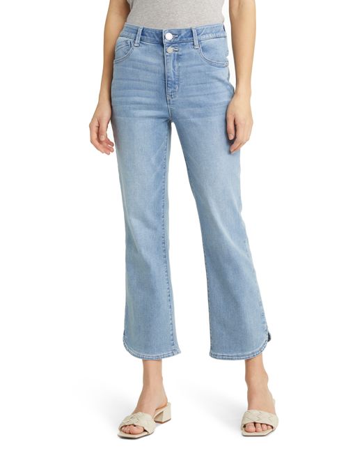 Wit & Wisdom 'ab'solution Skyrise Crop Straight Leg Jeans in Blue | Lyst