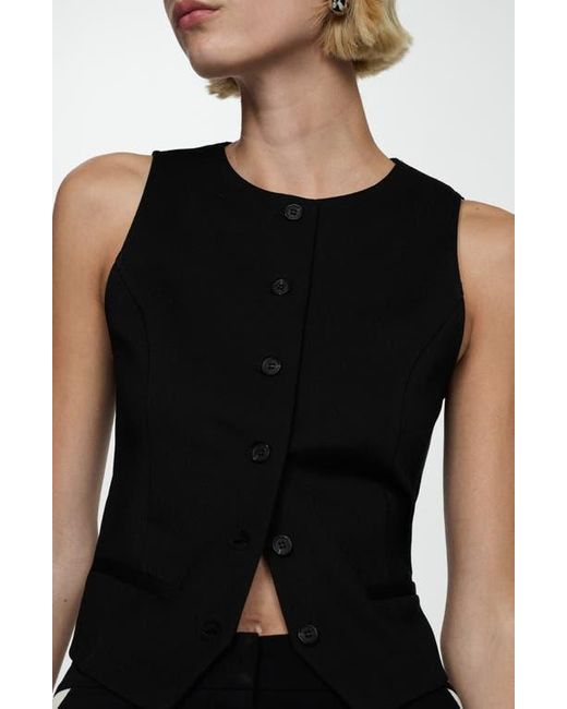 Mango Black Crop Vest