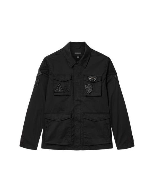 John Varvatos Black Kade Patch Field Jacket for men