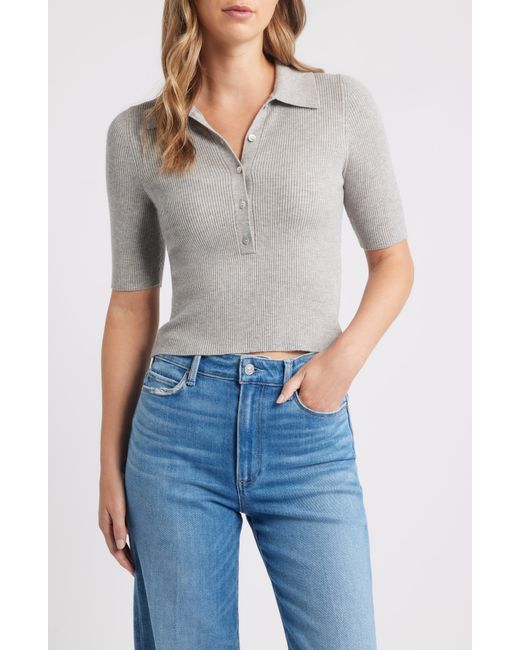 525 America Blue Ginny Rib Top