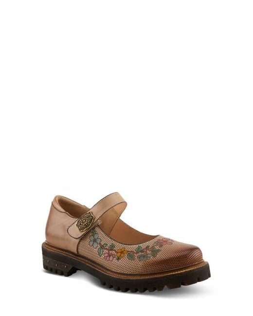 Spring Step Brown Danuella Platform Mary Jane