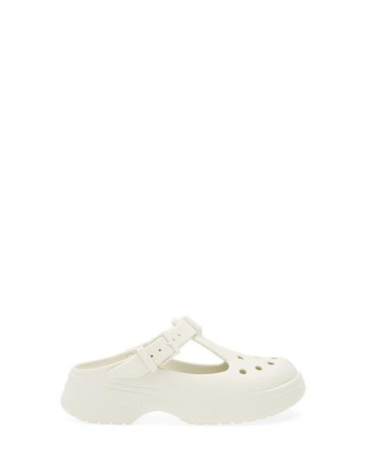 CROCSTM White Gender Inclusive Classic Mary Jane Clog