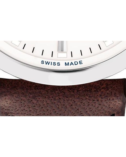 Movado White Heritage Datron Leather Strap Watch for men