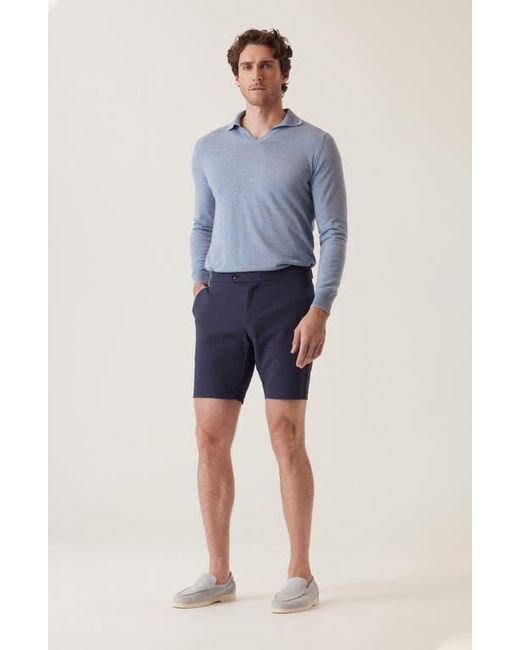 Dek Blue Discovery D-Ring Supernatural Sateen Bermuda Shorts for men