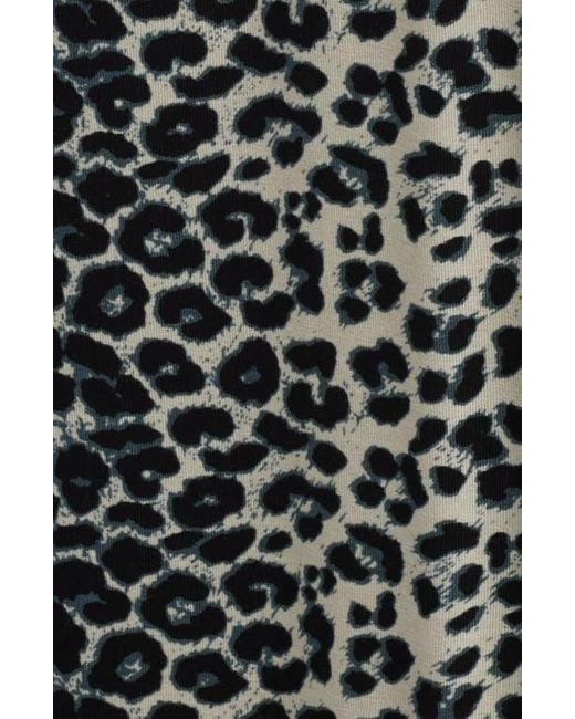 Loveappella Multicolor Leopard Print Faux Wrap Midi Dress