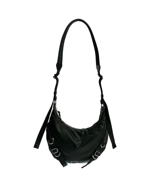 Givenchy Black Voyou Nylon Crossbody Bag for men