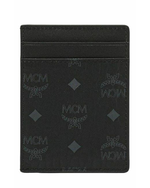 MCM Black Aren Card Case for men