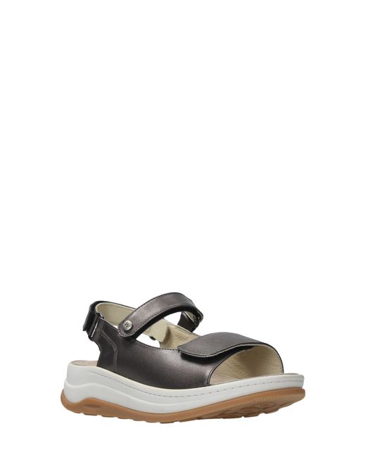 Wolky White Adura Slingback Platform Sandal