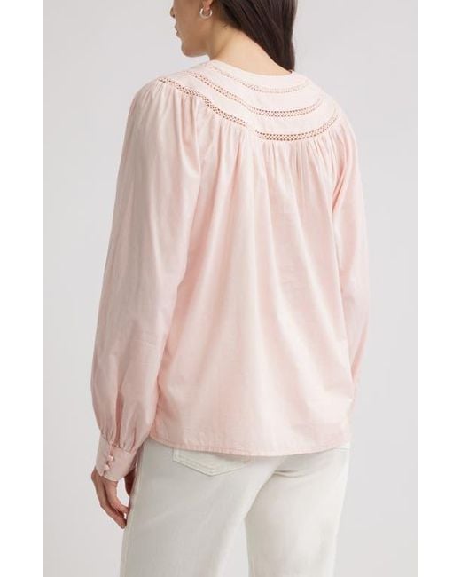 Caslon Multicolor Cotton Voile Popover Top