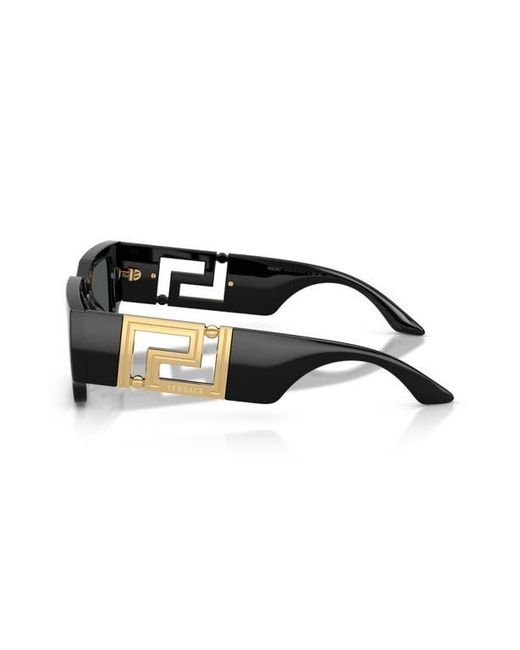 Versace Black 54Mm Rectangular Sunglasses for men