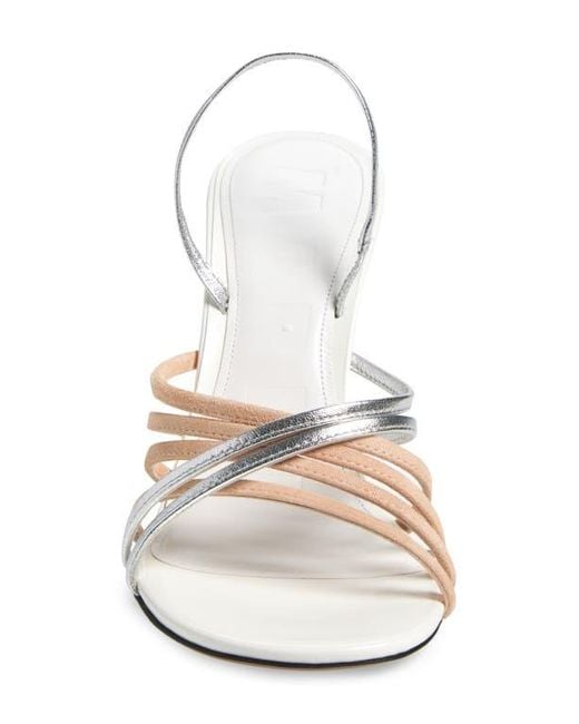 Marni New Wave Slingback Sandal in White | Lyst Marni New Wave Slingback Sandal in White | Lyst