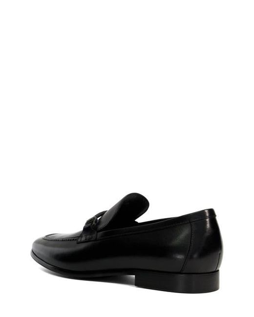 Dune Black Scilly Apron Toe Loafer for men