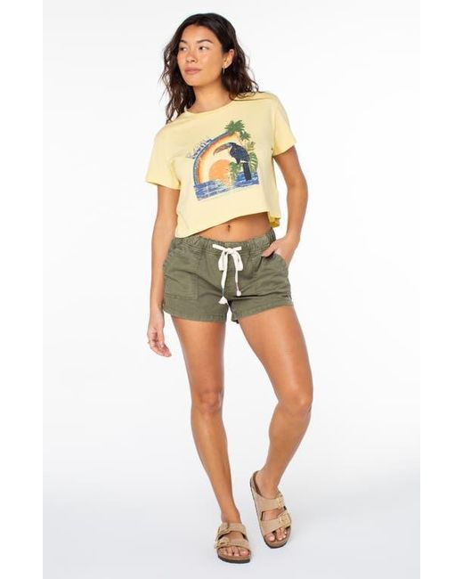 Roxy Green Lil Trooper Drawstring Shorts