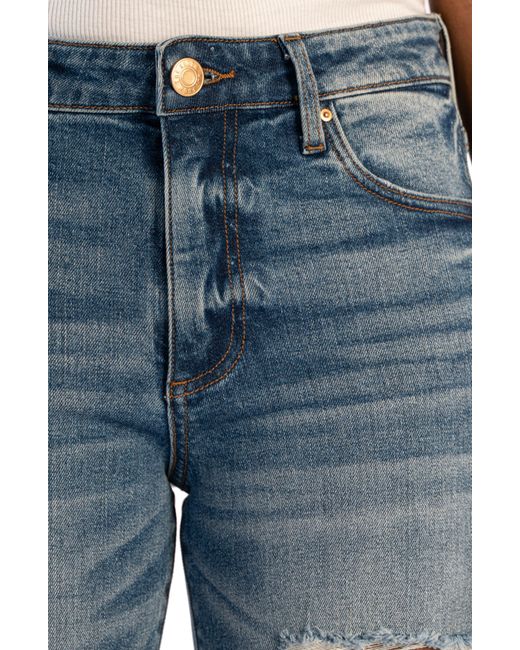 Kut From The Kloth Blue Nadia High Waist Ripped Flare Jeans