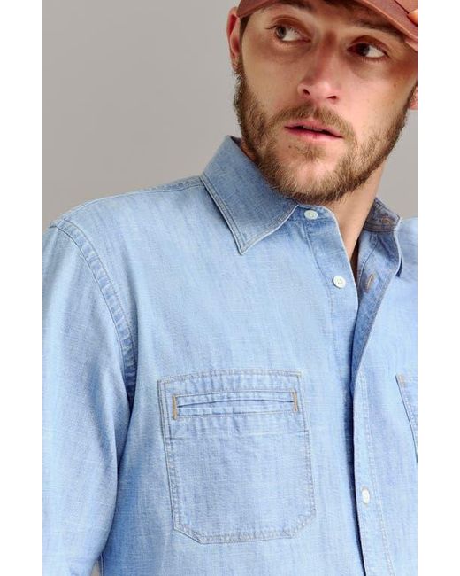 Billy Reid Blue Field Shirt for men