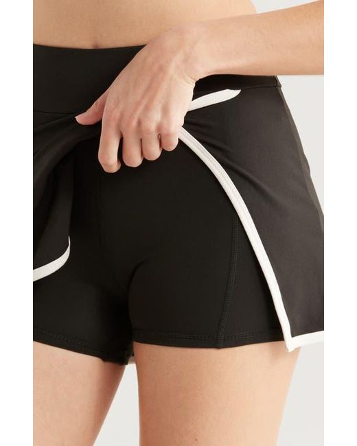 PacSun Black Contrast Split Skort