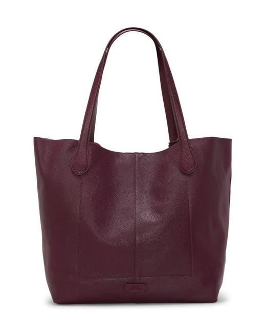 Vince Camuto Purple Jenna Pebble Leather Tote