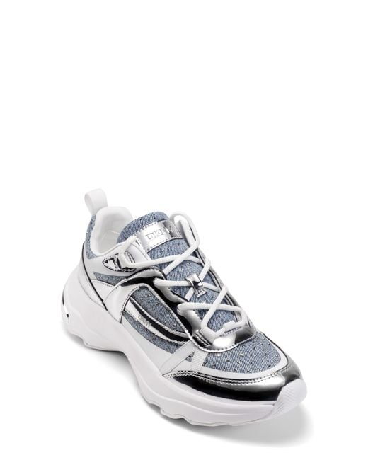 DKNY White Juna Sneaker