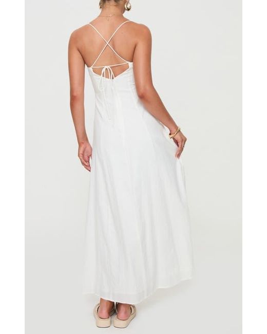 Princess Polly Brightwell Cotton Maxi Dress in White | Lyst