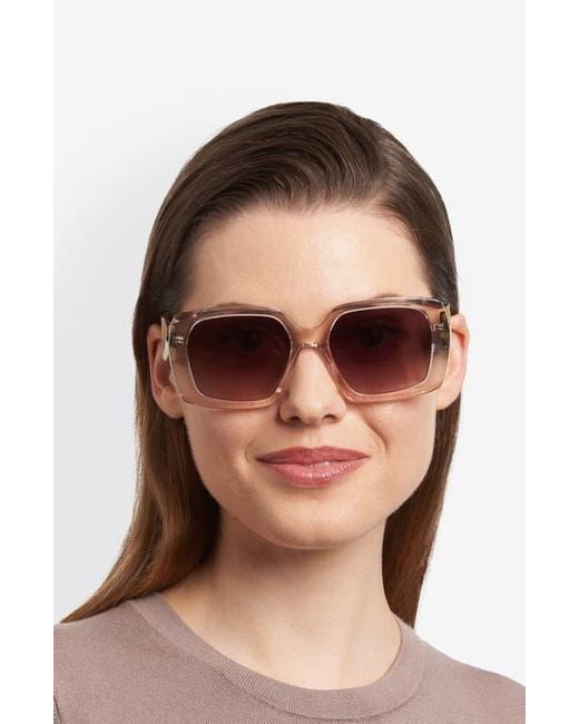 Missoni Brown 55Mm Gradient Rectangular Sunglasses