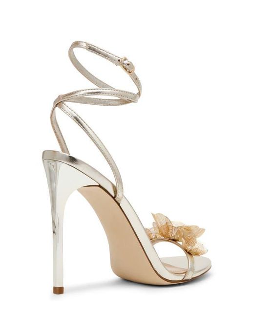 Steve Madden White Sheila Ankle Strap Sandal