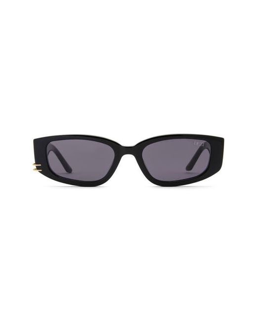 DEZI Black Cuffed 53Mm Square Sunglasses