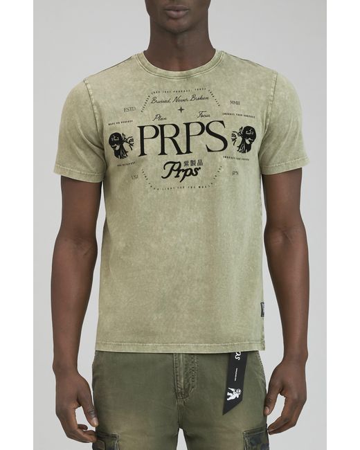 PRPS Green Isle Royale Graphic T-shirt for men